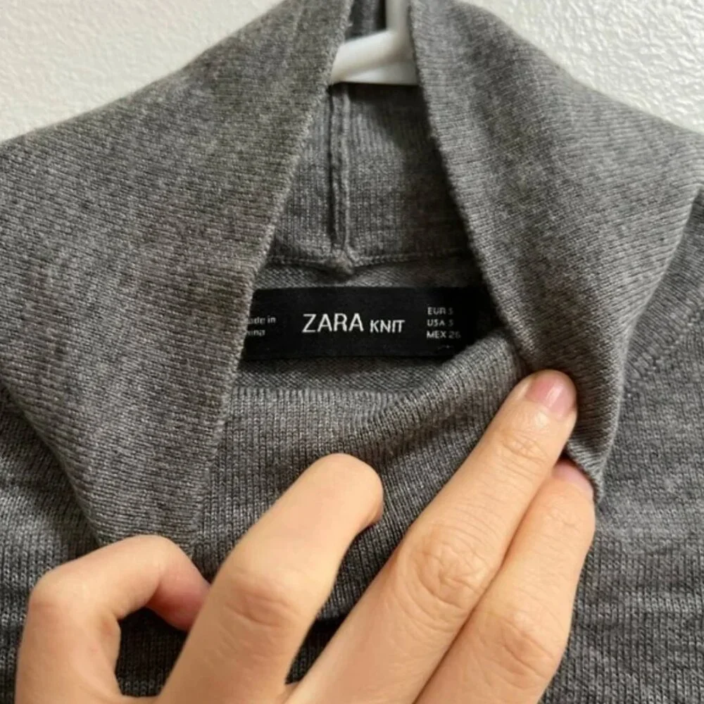 Zara Knit Mockneck Sweater S - Picture 3 of 3